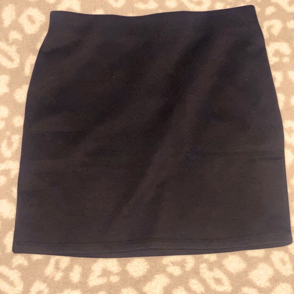 Black Cotton H&M Mini Skirt